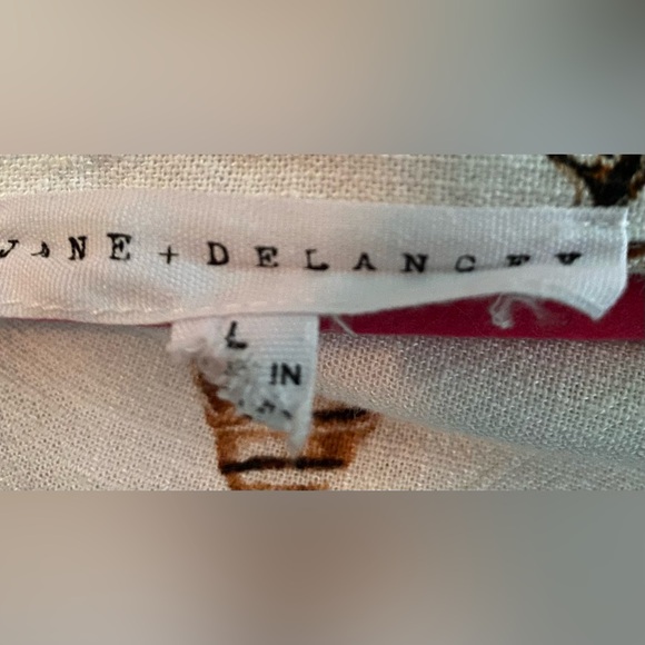 SEASHELL NAUTICAL Jane + Delancey shirt brown & gray shells Large OCEAN FUN - Picture 12 of 12